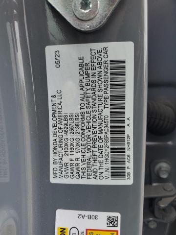 Photo 11 VIN: 1HGCY2F85PA034570 - HONDA ACCORD TOU 