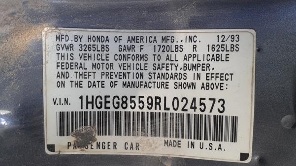 Photo 2 VIN: 1HGEG8559RL024573 - HONDA CIVIC 