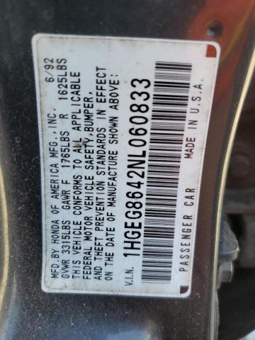 Photo 12 VIN: 1HGEG8642NL060833 - HONDA CIVIC 