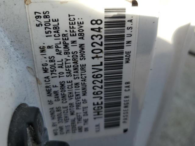 Photo 12 VIN: 1HGEJ6226VL102348 - HONDA CIVIC DX 