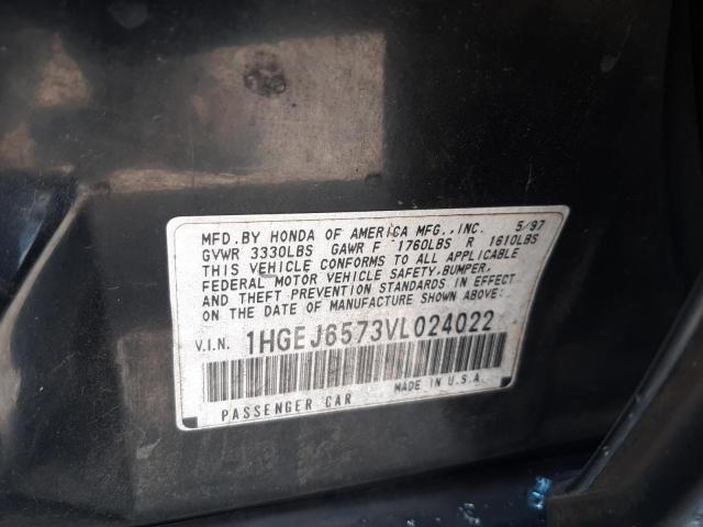 Photo 11 VIN: 1HGEJ6573VL024022 - HONDA CIVIC LX 