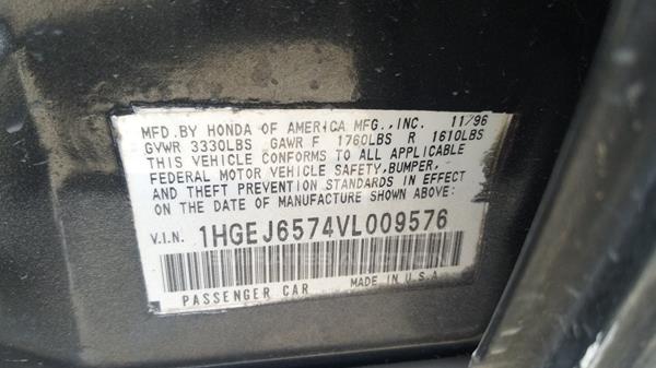 Photo 2 VIN: 1HGEJ6574VL009576 - HONDA CIVIC 