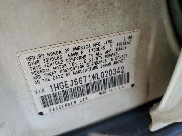 Photo 11 VIN: 1HGEJ6671WL020342 - HONDA CIVIC 