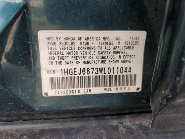 Photo 11 VIN: 1HGEJ6673WL011044 - HONDA CIVIC LX 