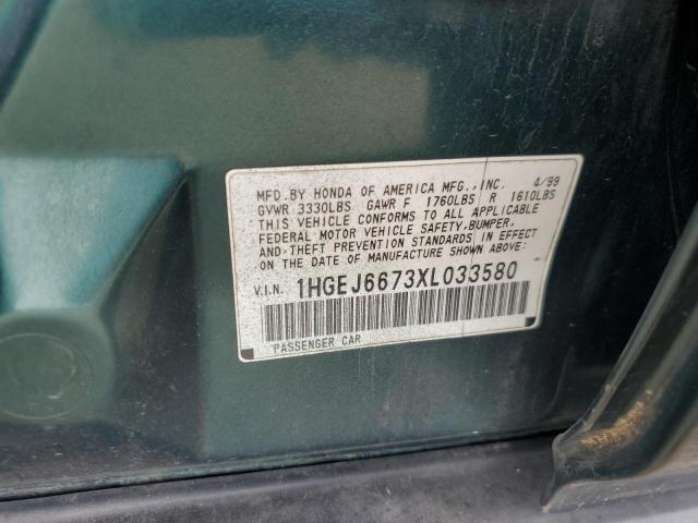 Photo 11 VIN: 1HGEJ6673XL033580 - HONDA CIVIC 