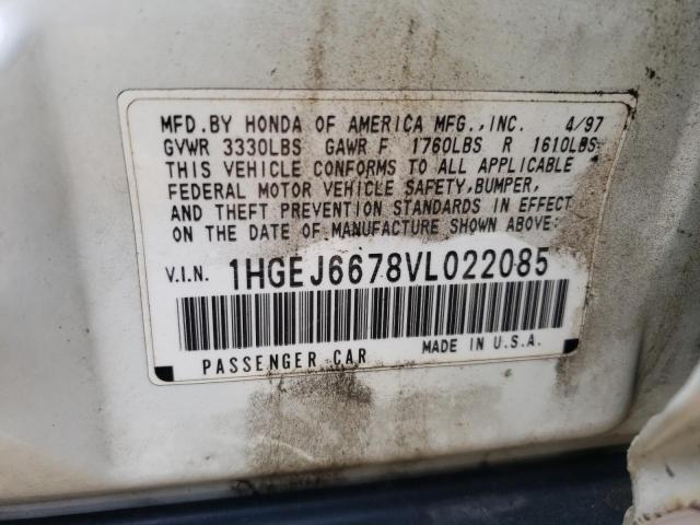 Photo 9 VIN: 1HGEJ6678VL022085 - HONDA CIVIC LX 