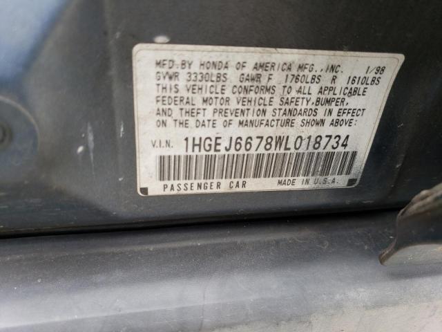 Photo 11 VIN: 1HGEJ6678WL018734 - HONDA CIVIC 