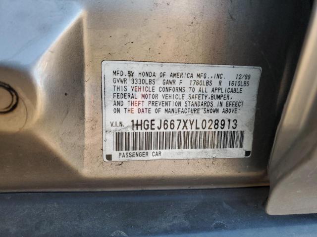 Photo 11 VIN: 1HGEJ667XYL028913 - HONDA CIVIC 