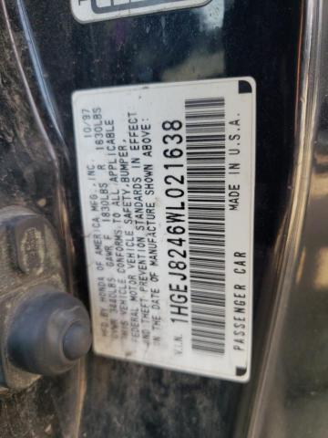 Photo 11 VIN: 1HGEJ8246WL021638 - HONDA CIVIC EX 