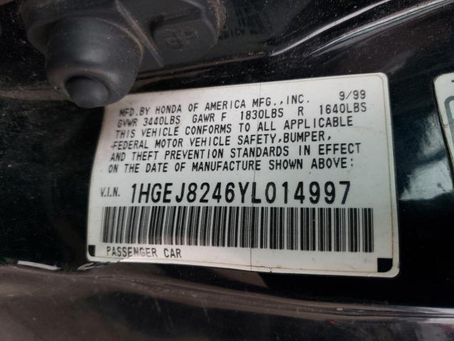 Photo 11 VIN: 1HGEJ8246YL014997 - HONDA CIVIC 