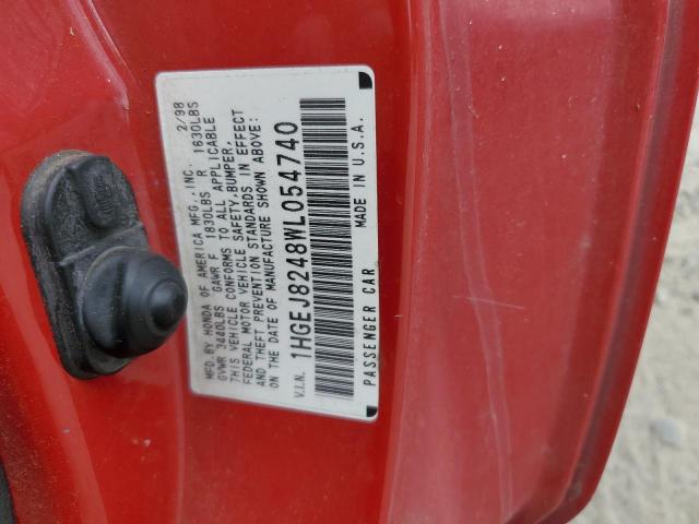 Photo 11 VIN: 1HGEJ8248WL054740 - HONDA CIVIC EX 