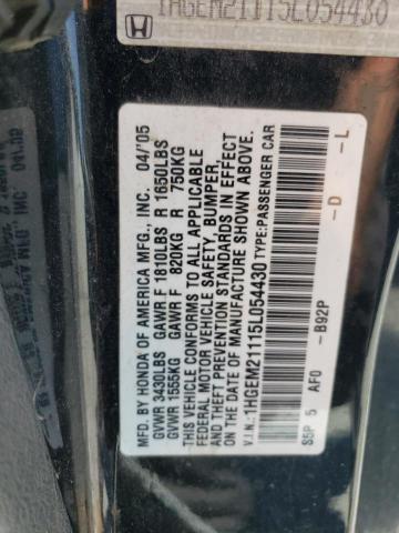 Photo 11 VIN: 1HGEM21115L054430 - HONDA CIVIC DX V 