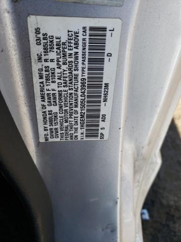 Photo 11 VIN: 1HGEM21505L043969 - HONDA CIVIC 