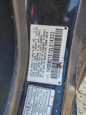 Photo 11 VIN: 1HGEM21512L014332 - HONDA CIVIC 