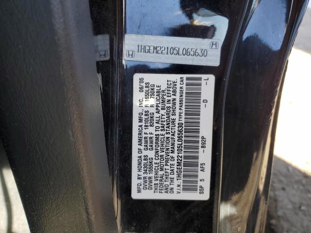 Photo 11 VIN: 1HGEM22105L065630 - HONDA CIVIC DX V 