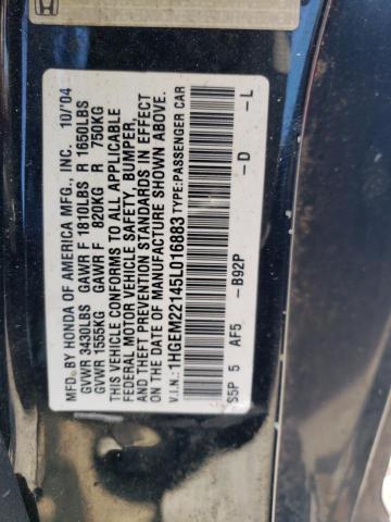 Photo 11 VIN: 1HGEM22145L016883 - HONDA CIVIC DX V 