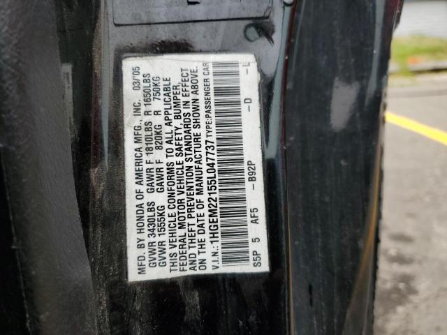 Photo 11 VIN: 1HGEM22155L047737 - HONDA CIVIC 