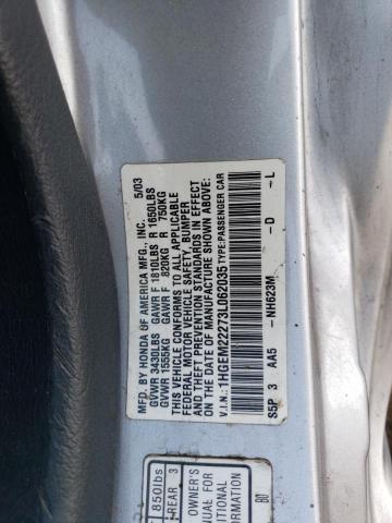 Photo 11 VIN: 1HGEM22273L062035 - HONDA CIVIC DX 