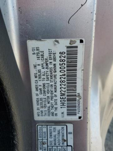 Photo 11 VIN: 1HGEM22282L005826 - HONDA CIVIC DX 