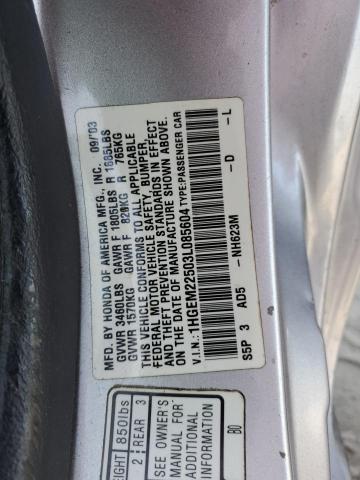 Photo 12 VIN: 1HGEM22503L085604 - HONDA CIVIC 