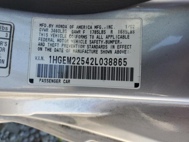 Photo 11 VIN: 1HGEM22542L038865 - HONDA CIVIC LX 