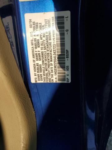 Photo 11 VIN: 1HGEM22554L043723 - HONDA CIVIC 