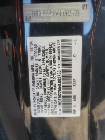 Photo 9 VIN: 1HGEM22554L083736 - HONDA CIVIC 