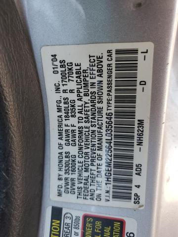 Photo 11 VIN: 1HGEM22564L035646 - HONDA CIVIC 