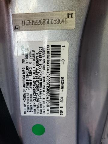 Photo 11 VIN: 1HGEM22685L058646 - HONDA CIVIC 