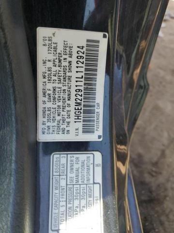 Photo 11 VIN: 1HGEM22911L112924 - HONDA CIVIC LX 