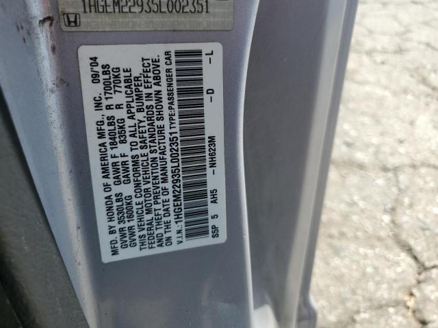 Photo 11 VIN: 1HGEM22935L002351 - HONDA CIVIC EX 