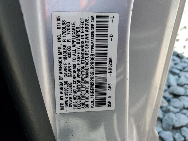 Photo 12 VIN: 1HGEM22935L029968 - HONDA CIVIC 