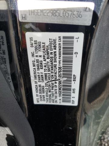 Photo 11 VIN: 1HGEM22985L057636 - HONDA CIVIC EX 