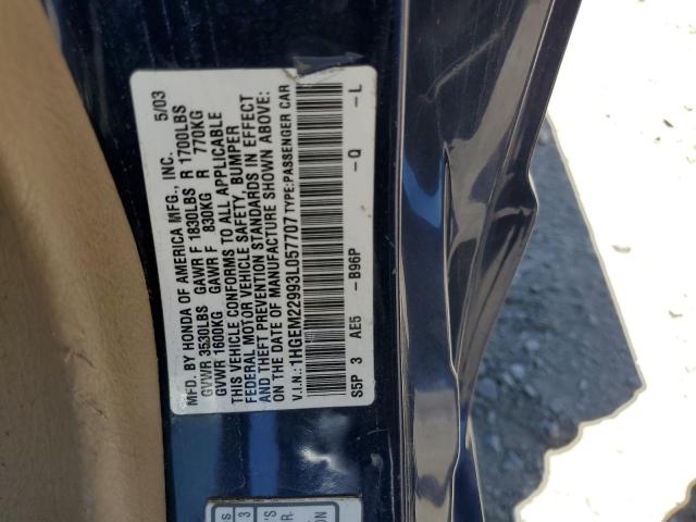 Photo 11 VIN: 1HGEM22993L057707 - HONDA CIVIC 