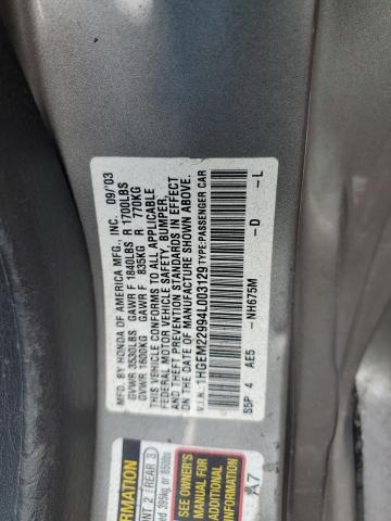 Photo 11 VIN: 1HGEM22994L003129 - HONDA CIVIC EX 