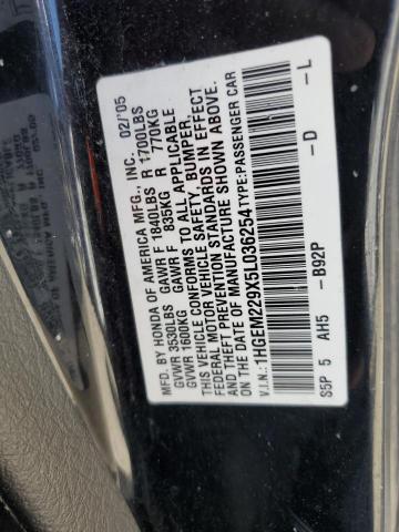 Photo 12 VIN: 1HGEM229X5L036254 - HONDA CIVIC 