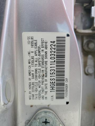 Photo 12 VIN: 1HGES15311L032224 - HONDA CIVIC DX 