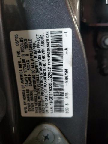 Photo 11 VIN: 1HGES16335L022542 - HONDA CIVIC 