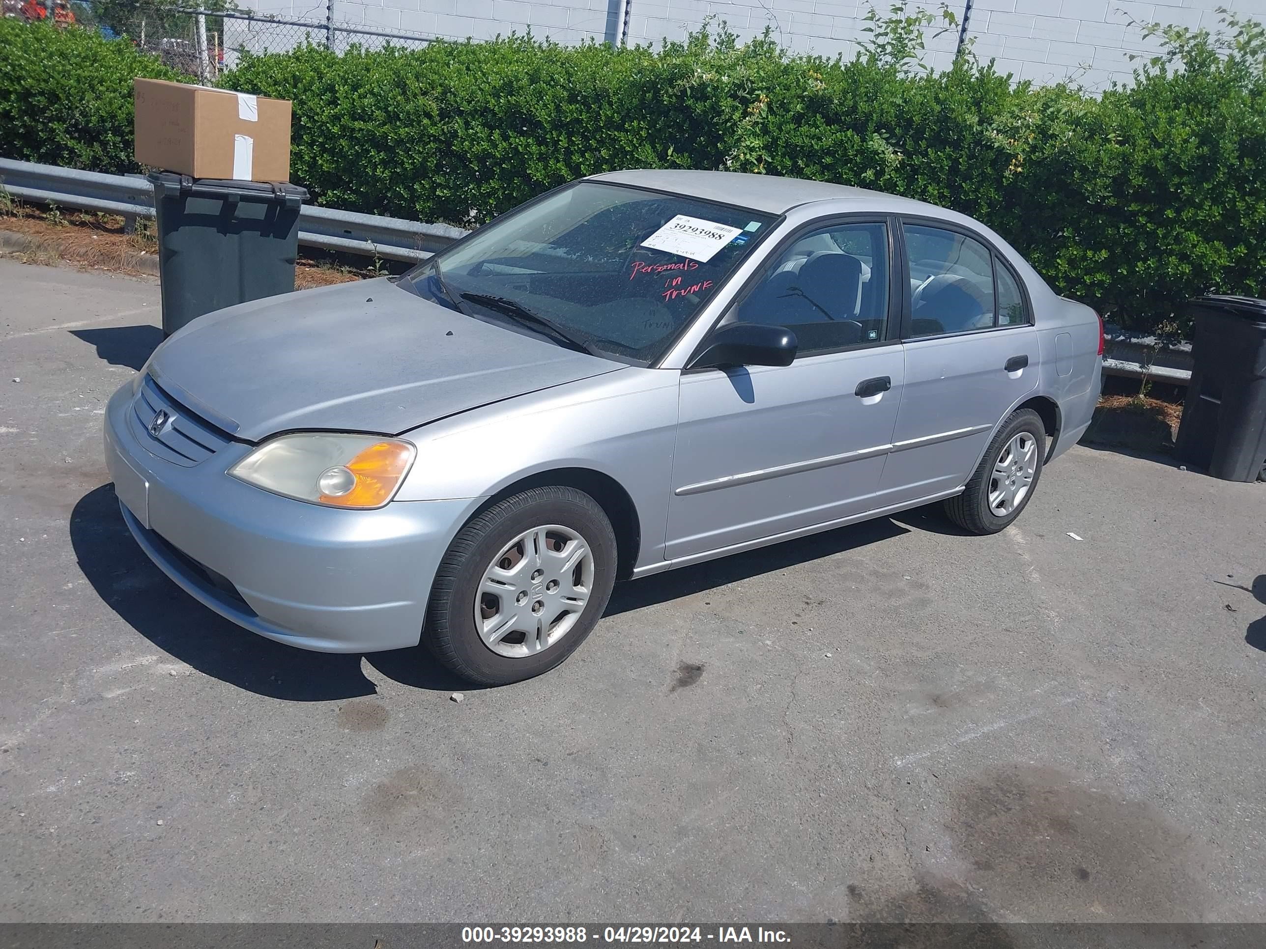 Photo 1 VIN: 1HGES16541L001730 - HONDA CIVIC 