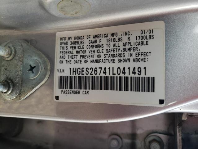 Photo 11 VIN: 1HGES26741L041491 - HONDA CIVIC 