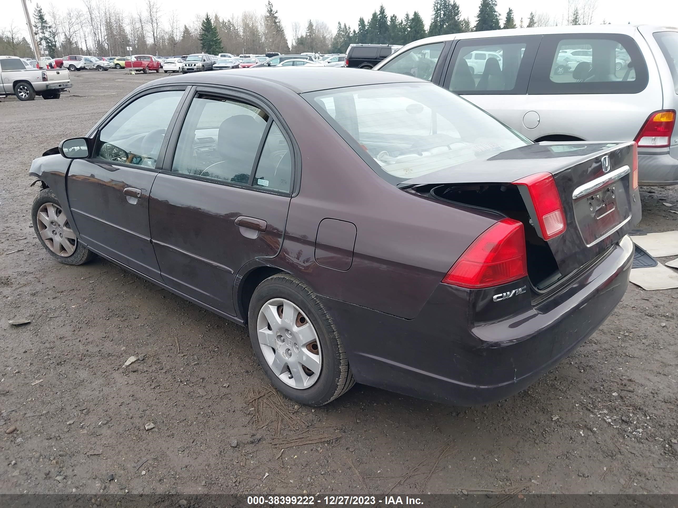 Photo 2 VIN: 1HGES26761L022019 - HONDA CIVIC 