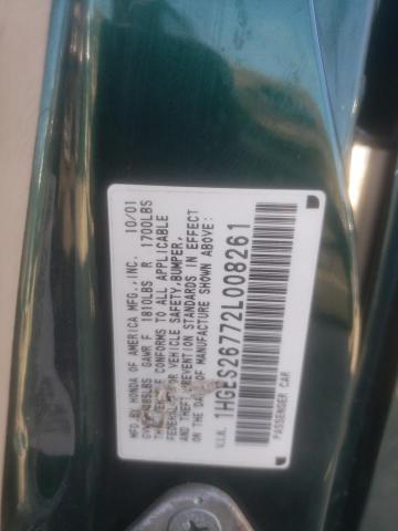 Photo 11 VIN: 1HGES26772L008261 - HONDA CIVIC EX 