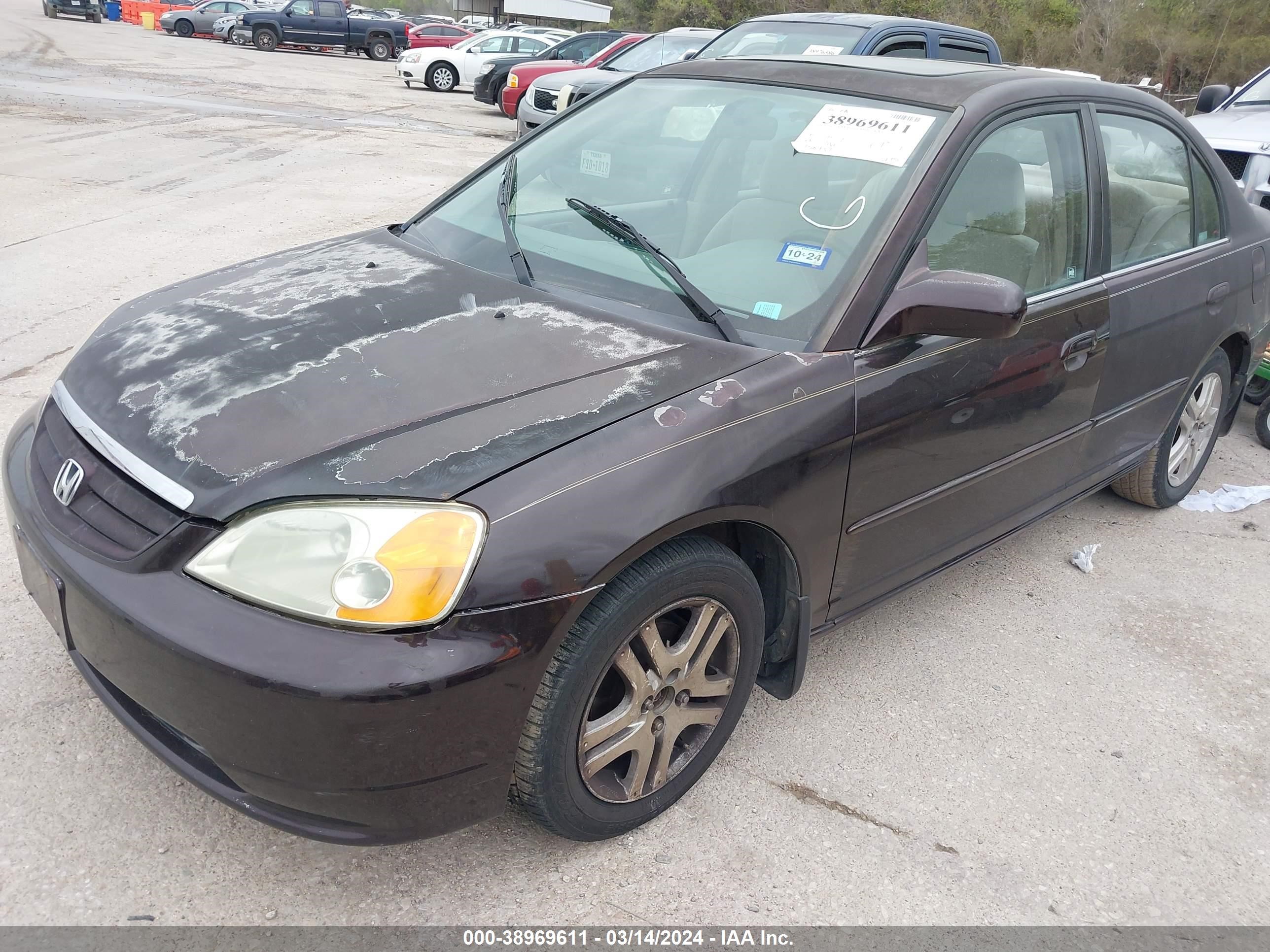 Photo 1 VIN: 1HGES26781L022202 - HONDA CIVIC 