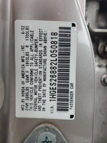 Photo 12 VIN: 1HGES26882L050818 - HONDA CIVIC 