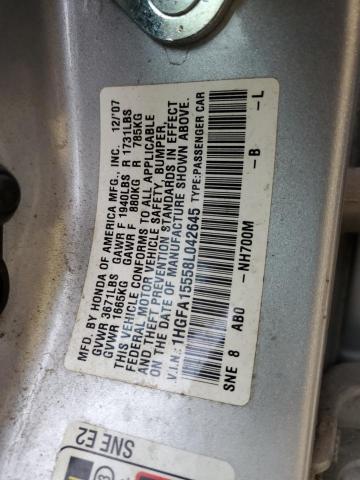 Photo 11 VIN: 1HGFA15558L042645 - HONDA CIVIC 