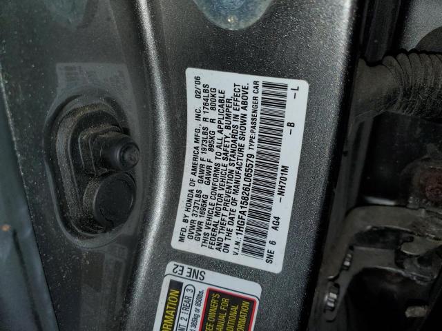 Photo 12 VIN: 1HGFA15826L065579 - HONDA CIVIC 