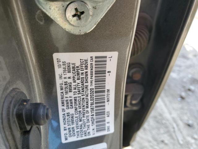 Photo 11 VIN: 1HGFA15878L020320 - HONDA CIVIC 