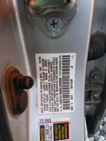 Photo 11 VIN: 1HGFA15886L008898 - HONDA CIVIC 