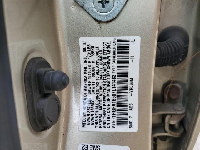 Photo 11 VIN: 1HGFA16507L141483 - HONDA CIVIC LX 