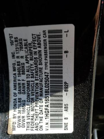 Photo 12 VIN: 1HGFA16518L025047 - HONDA CIVIC LX 